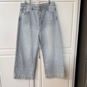 Scotch & Soda Light Blue Wide Leg Denim Jeans